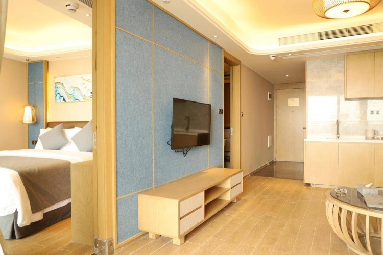 海邊冬天不再冷！雙月灣君廷度假酒店海景兩房一廳4人海泉SPA