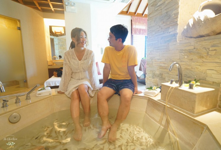 三亞旅行亞龍灣萬(wàn)豪體驗(yàn)魚療SPA舒服愜意