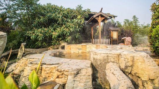 許昌鄢陵縣被花海包圍的花都溫泉小鎮(zhèn)