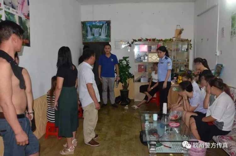 欽州等地警方端掉15個淫窩！其中一個竟藏在快餐店里